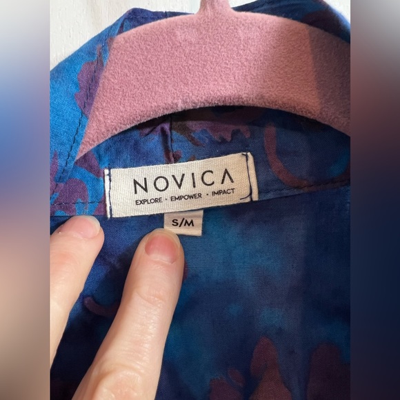 Novica Batik Bathrobe S/M - Picture 5 of 17